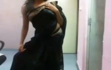 Indian dancing on webcam